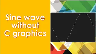 Sine wave without using Graphics file in C Pattern in C