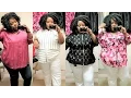 MACY S PLUS SIZE DRESSING ROOM TRY ON FLORAL TOPS CUTE JEANS MORE