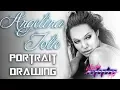Angelina Jolie Realistic Drawing