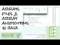 Arrays and files and some array processing algorithms in Java Intro Java course Lesson 7 2