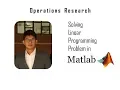 Solving Linear Programming Problem in Matlab