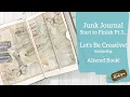 Altered Book Start - Finish Butterflies Themed Digital Downloads Coffee Paper Vintage Style