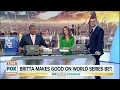 Britta Merwin Makes Good on World Series Bet