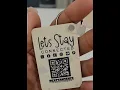 Customizable Small Business QR Code sublimated double sided wooden keychain