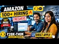 Amazon Hiring 100 Positions 2026 Customer Support 12th Pass Freshers Amazon Jobs 2026