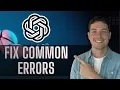 How to Fix ChatGPT Not Working All Common Errors 2026 Guide