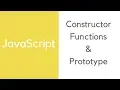 JavaScript Constructor functions Prototype