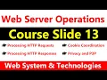 Lecture 13 Web server Operations HTTP Request and Response processing Web course by Sir Saif