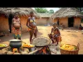A Peaceful and Authentic African Village Life \u0026 Cooking With Our  Most Hardworking Village Wife 