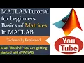 MATLAB Tutorial for Beginners MATLAB Basics