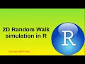 Random walk in 2D with Rstudio programming Stochastic Processes - Part 2