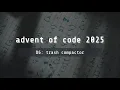 advent of code 2025 day 6 trash compactor
