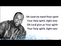 Luther Barnes - Spirit Fall Down (Lyric Video)