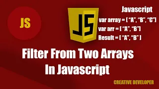 How To Filter Array Based On Another Array Javascript Javascript Tutorial Javascript Course