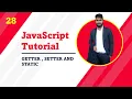 Getter and Setter Static Function JavaScript Tutorial in Tamil Tamil Programmer