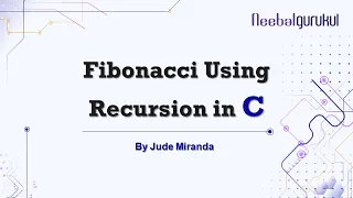 C Program to Generate Fibonacci Numbers Using Recursion C Programming by Jude Miranda