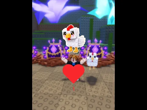 Cute chicken became baconβs hero π₯° #stealanegg #roblox #usa