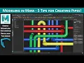 Modeling in Maya - 5 Ways to Create Pipes