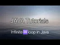 Infinite loop in Java