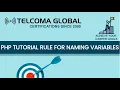 07 PHP Tutorial Rules For Naming Variables in PHP