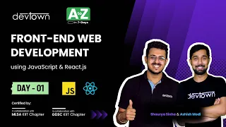 LIVE DAY 01 - Front-End Web Development using JavaScript React js COMPLETE in 7