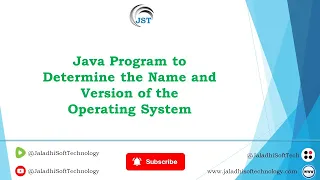 Java Program to Determine the Name and Version of the Operating System