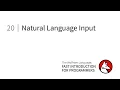 Fast Introduction for Programmers Natural Language Input