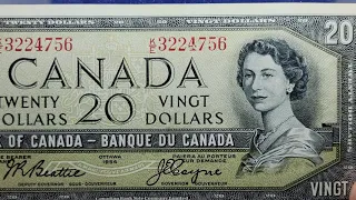 1954 20 Canadian Banknote Modified