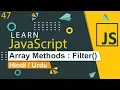 JavaScript Array Filter Tutorial in Hindi Urdu