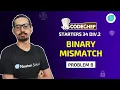 Binary Mismatch Codechef Starters 34 Div2 Problem B