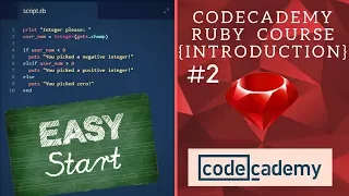 Introduction to Ruby Part 2 Codecademy