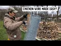 Chicken Wire Fence the EASY Way