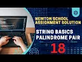 Newton school Palindrome Pair String interview question in java Java top String question
