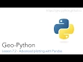 Lesson 7 2 - Advanced plotting with Pandas