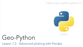 Lesson 7 2 - Advanced plotting with Pandas