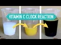 Simple Color-Changing Chemistry Clock Reactions feat Vitamin C