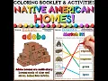 Native American Heritage Month - Indigenous Homes Activities Emergent Reader and Coloring Booklet