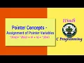 4 HINDI Pointer Concepts - Assignment of Pointer Variables