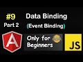 Event Binding in Angular Data Binding in Angular Angular Tutorial Part 2