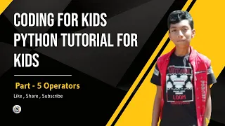 Operators in Python Python tutorial for kids Python for kids