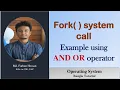fork system call example using AND OR operator operating system Bangla Tutorial