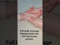 fully relax body massage therapy on your location