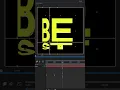 Create stretched text effect in After Effects
