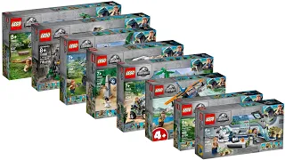 All LEGO Jurassic World Legend of Isla Nublar Sets 2019 - 2020 CompilationCollection Speed Build