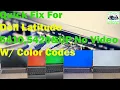 Quick Fix For Dell Laptop and Desktop Computer - Showing Color Codes Without