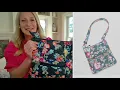 Vera Bradley Signature Print Zip Top Hipster Crossbody on QVC