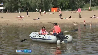 Пляжный сезон в Омске подходит к концу