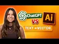 ChatGPT vs Adobe Illustrator for AI Vectors - I Tested Both