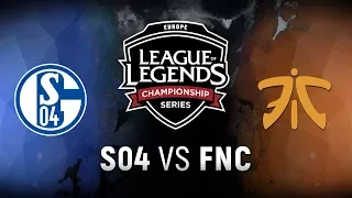 S04 vs. FNC  - Week 5 Day 1 | EU LCS Spring Split |  FC Schalke 04 vs. Fnatic (2018)