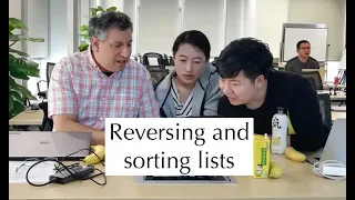 Python standard library Reversing and sorting lists list reverse and list sort